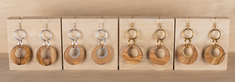 Earrings Olivewood